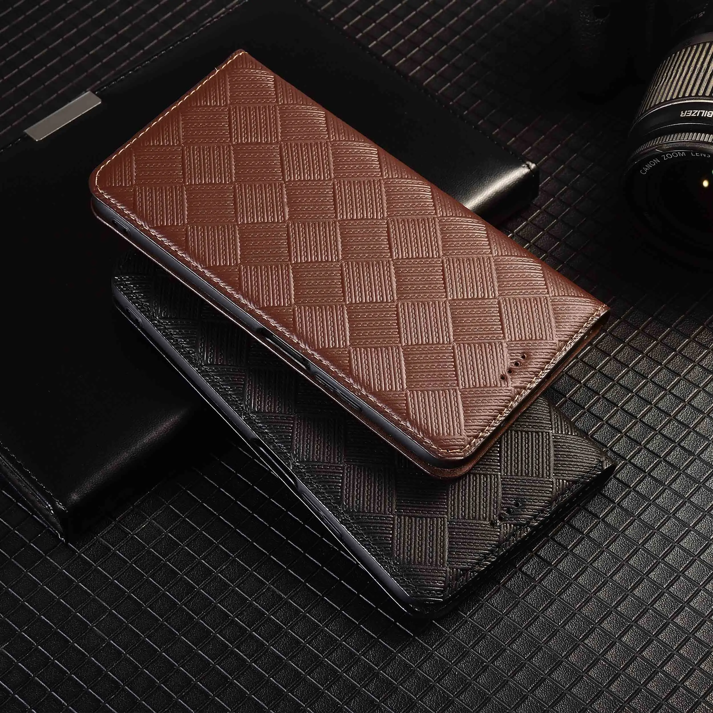 ل Honor Play 3 4 4T 5 5T 6T 7T Pro نمط متماسكة من محفظة جلدية حقيقية غطاء هاتف الوجه جلد البقر مقاومة للخدش عدم الانزلاق #5