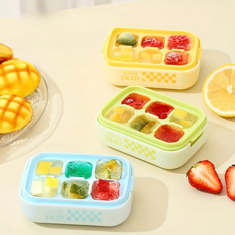 

Big Ice Food Mold Food grade silicone ice cube square tray mold DIY Ice maker ice cube tray for freezing mini ice cubes