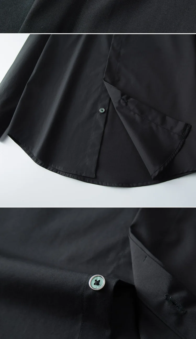 Chinese Style Embroidered Men's Shirt Brand Long Sleeve Cotton Shirts Slim Fit Casual Business Formal Dress Shirts Men Clothing