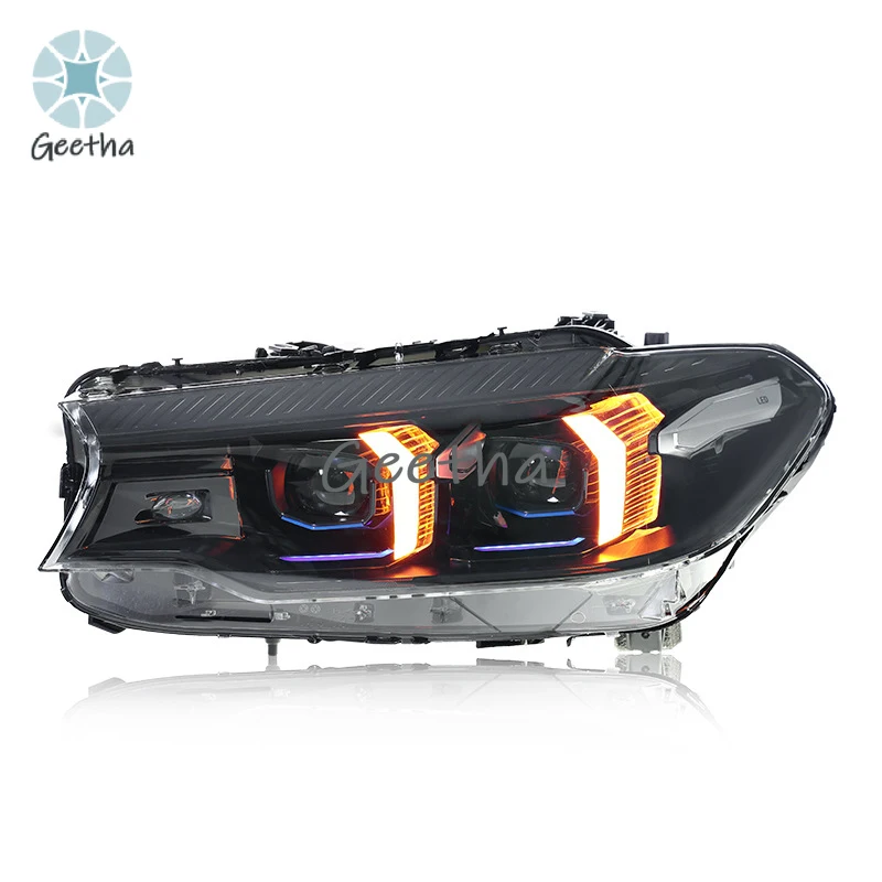 

Новые светодиодные фары в сборе для BMW 5 серии G30 G38 2018-2020, модифицированные передние лампы, цвет 5000K, 12В 60Вт, дневные ходовые огни