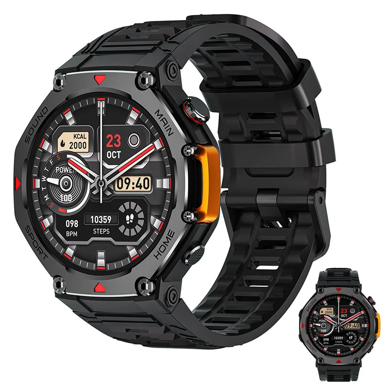 

M-Rex4 Smart Watch for Men Women Call Function GPS NFC Heart Rate Blood Oxygen Monitoring Bluetooth Smartwatch for Outdoor Sport