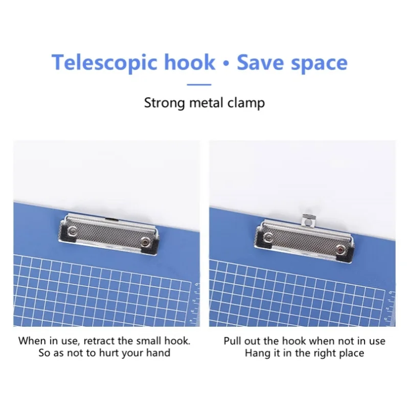 A4 Plastic Copy Board, Writing Board, Writing Pad, Office Board, Hanging Writing Board, 1 Set