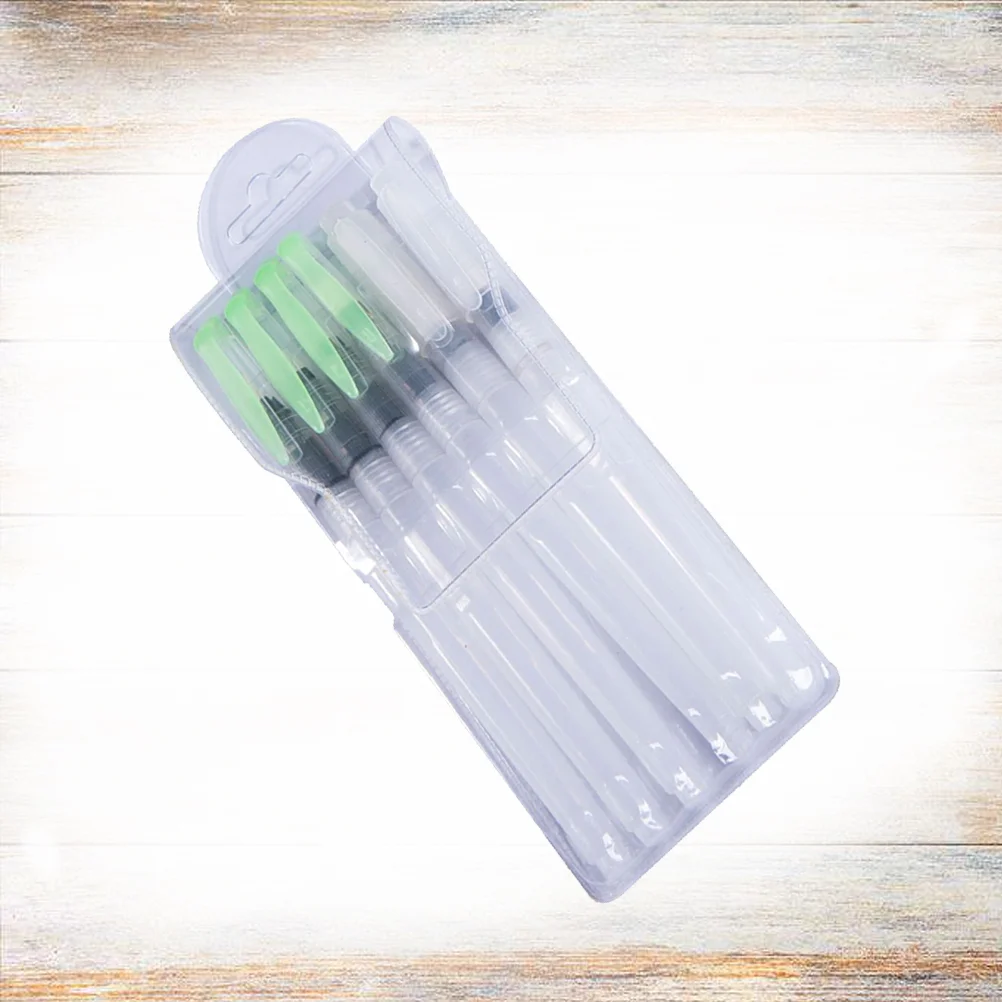 

6 PCS Water Brush Pens Ink Color Marker Coloring Child Paint Watercolor Brushes