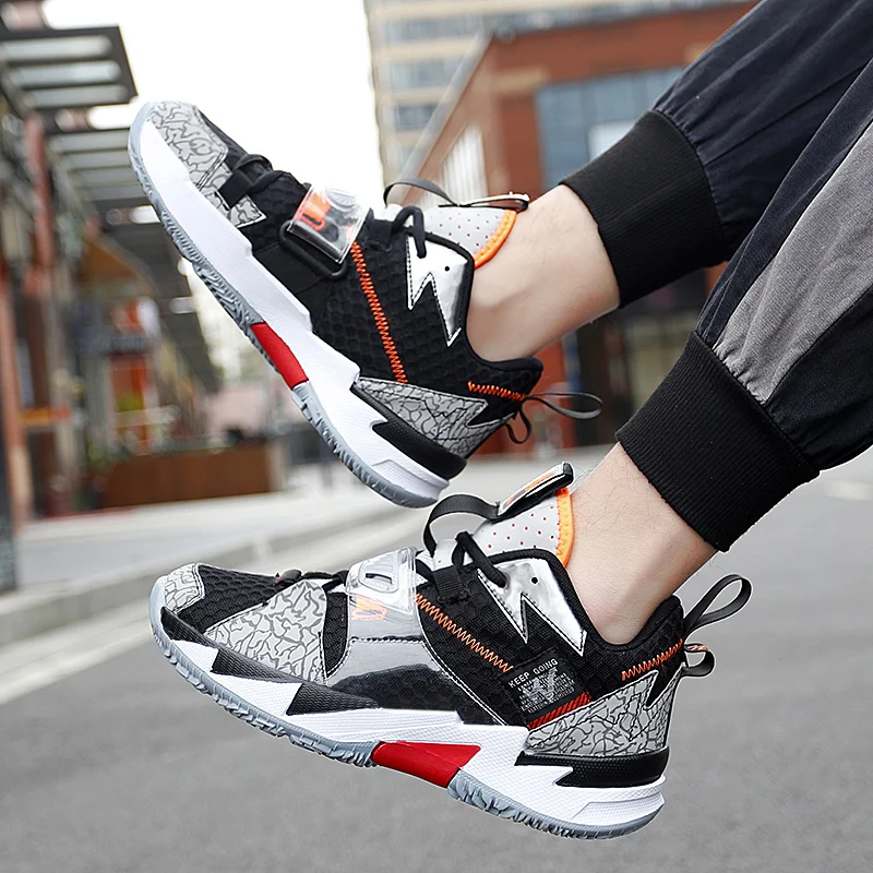 

2025 New Basketball Shoes Men's Breathable Comfortable Sports Shoes Training Sports Basketball Shoes Women's Shoes