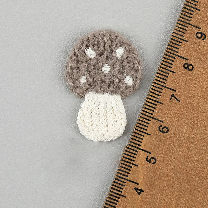 20 Stück Stickerei-Pilz-Applikationen für DIY-Haarspangen, Schuhblumen, Broschen, Kleidungszubehör-Patches – Detail 8