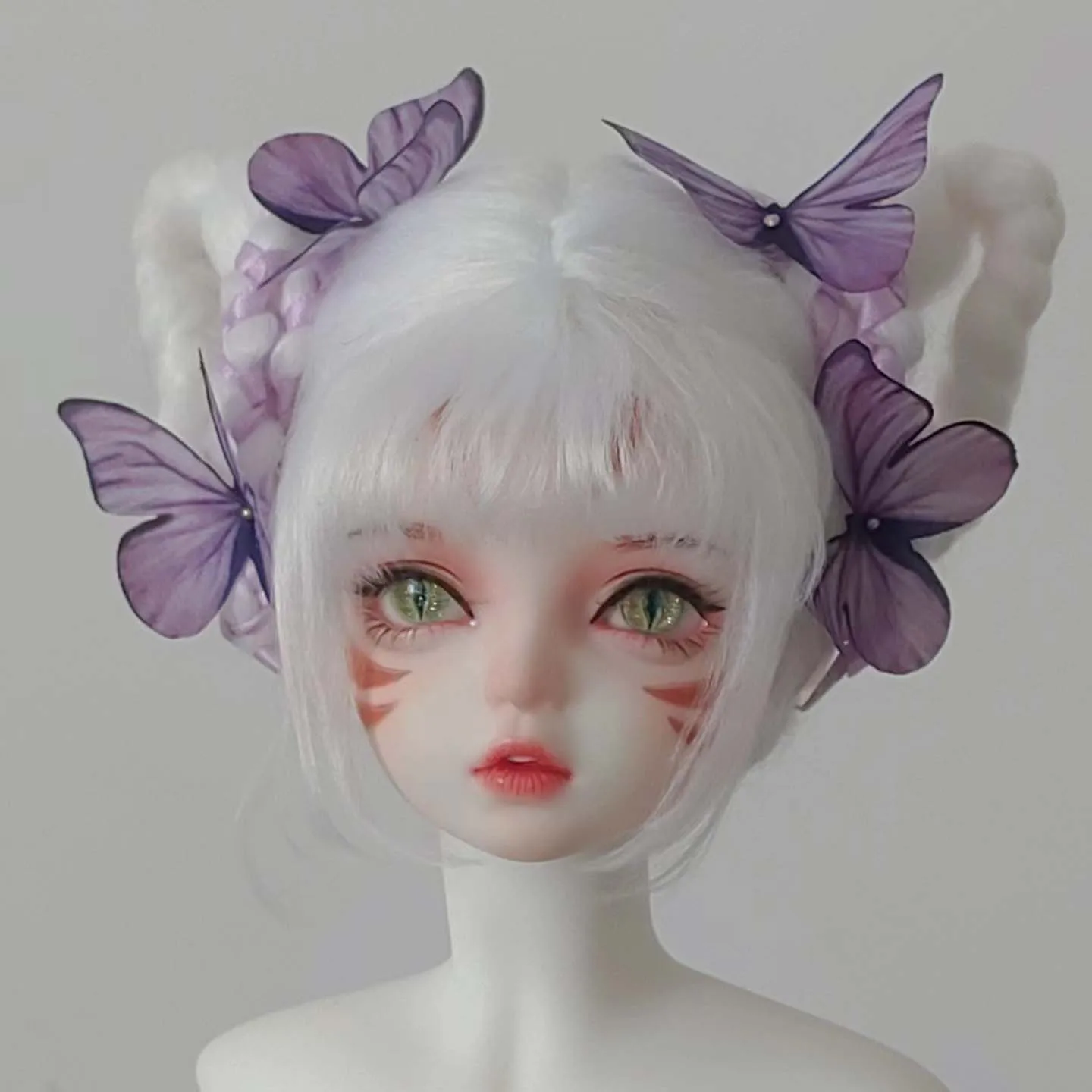 

Парик для куклы для 1/8 1/6 1/4 1/3 1/12 BJD Doll SD OB11 Красочный парик для волос Кукла принцессы Парик из искусственных волос Можно настроить