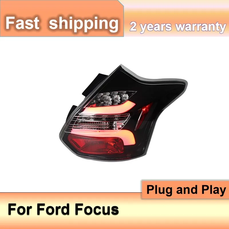 اكسسوارات السيارات لفورد فوكس 2014 الضوء الخلفي 2012 2013 2014 التركيز الذيل ضوء الخلفي DRL الضباب الفرامل بدوره إشارة عكس #2