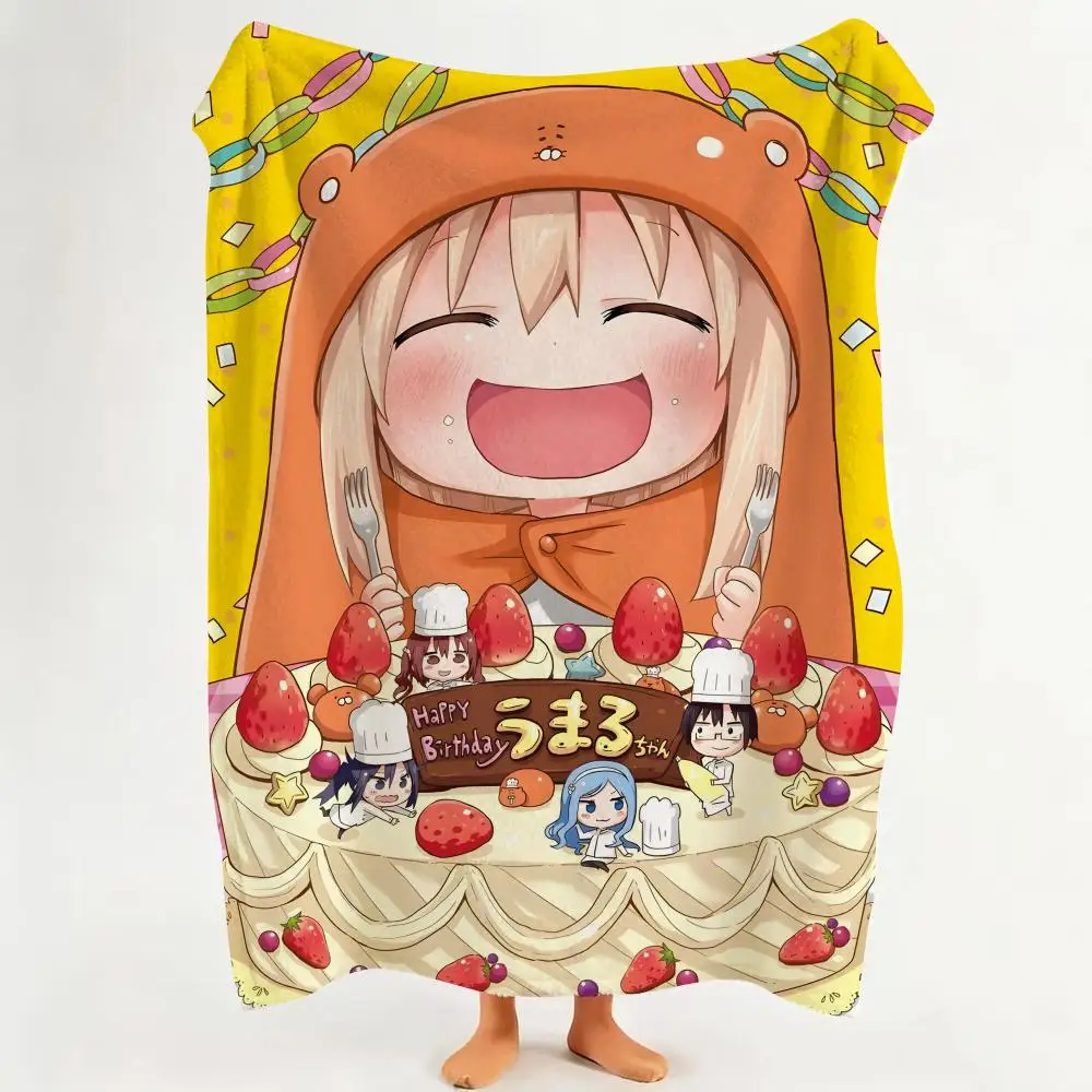 Anime H-Himouto! U-Umaru-c-chan Throw Flannel Throw Blanket Suitable for Sofa、Living Room、Bedroom
