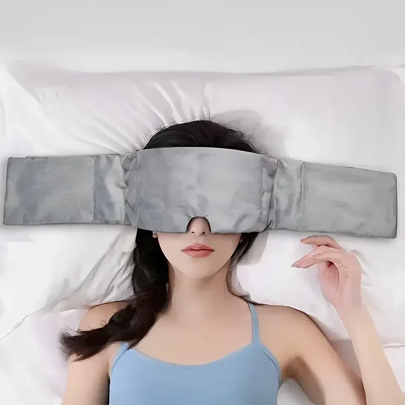 Gravity Weighted Soft Sleep Cover Light Blocking Eye Blindfold Headband Fatigue Relief Aid Men Women Relaxation Tool Christmas
