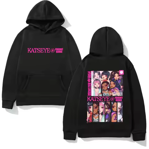 KATSEYE NEW Manga Fleece Hoodie Y2K 2025 New Korean Girl Group Fashion Sweatshirt Graphic Printing Clothing Sudaderas Hoody
