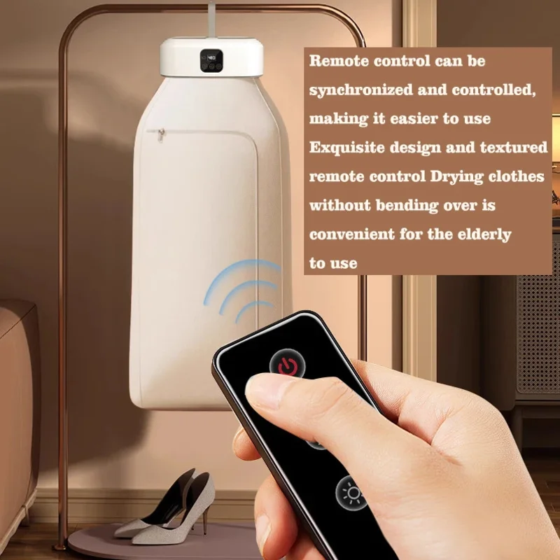 مجفف ملابس محمول للشقة، RV، للسفر - للملابس الخفيفة، الملابس الداخلية، ملابس الأطفال - مجفف صغير سريع وسهل الاستخدام