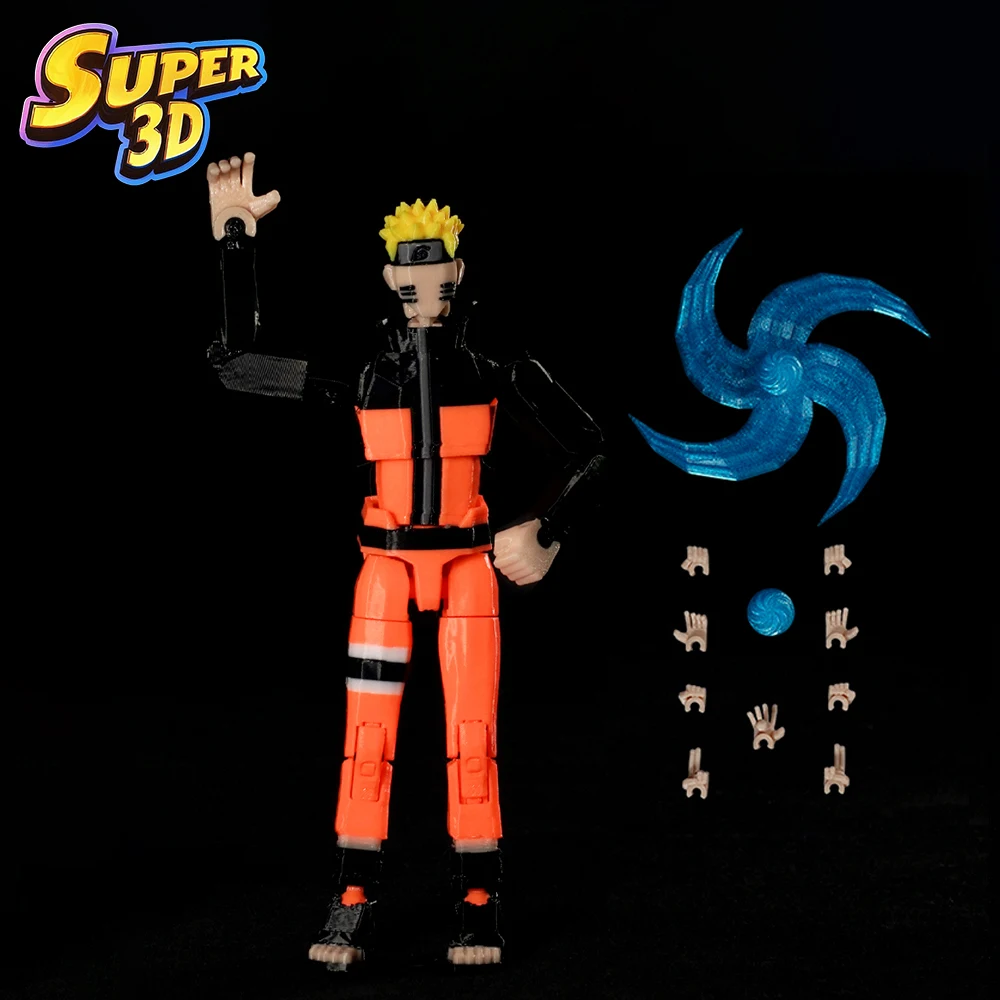 

3D печатные Наруто Узумаки Наруто Шоф игрушки многошарнирные фигурки аниме многошарнирный Shapeshift манекен модель подарок