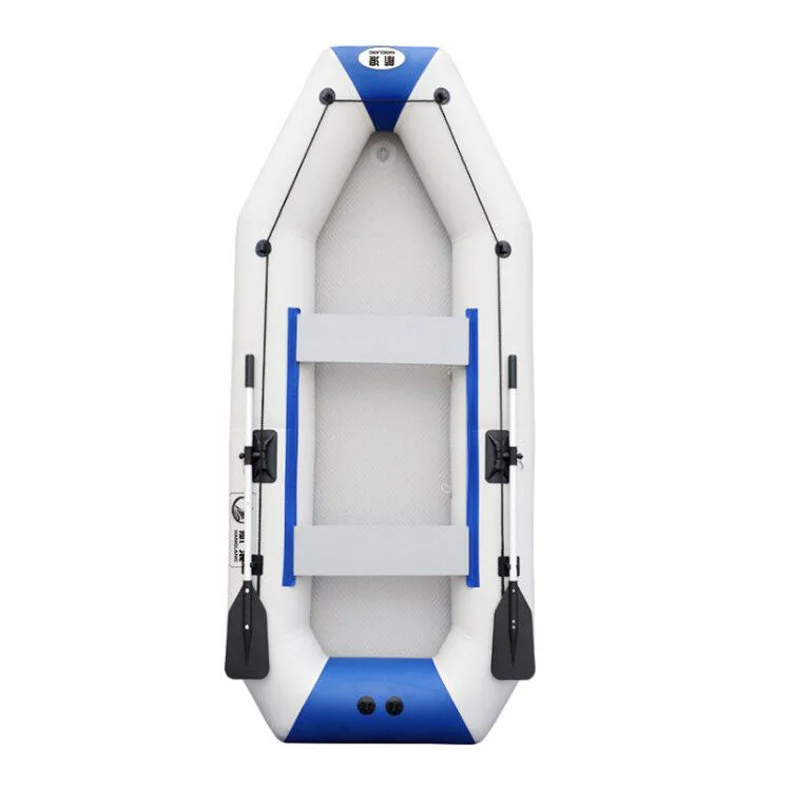 Thickened Rubber Assault Boat for Kayak Fishing Durable Inflatable Hovercraft with Hard Bottom