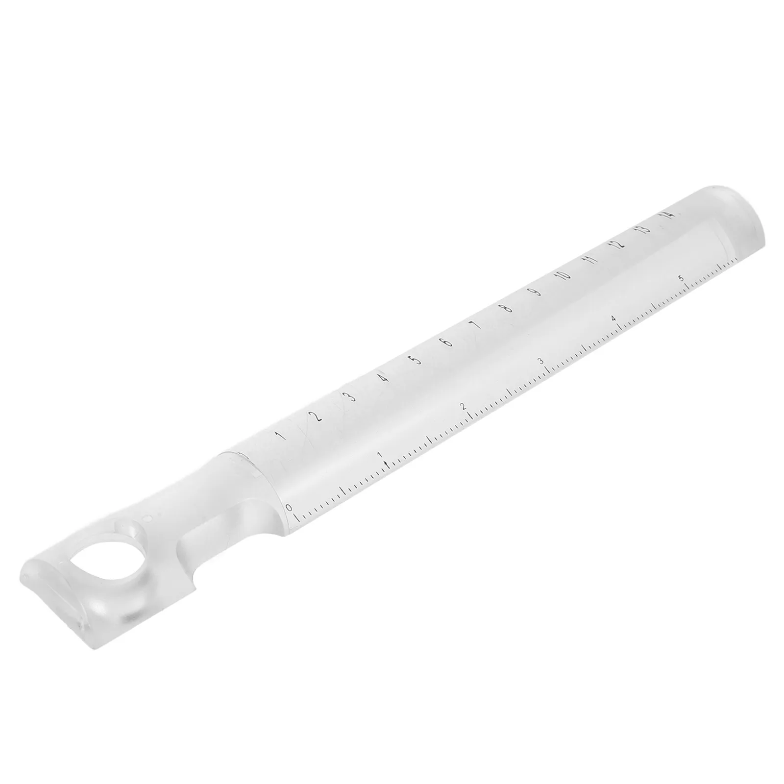 Plastic Multifunctional Ruler Centimeter Scale Straight 2X Magnifying Bar Magnifier Tool for School Home Office Design