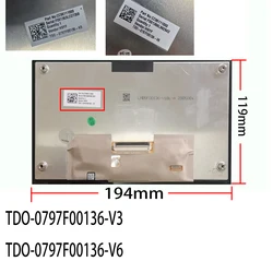 Replacement LCD Display Touch screen For KIA Hyundai Radio navigation TDO-0797F00136-V6 TDO-0797F00136-V3 LMB5F00136