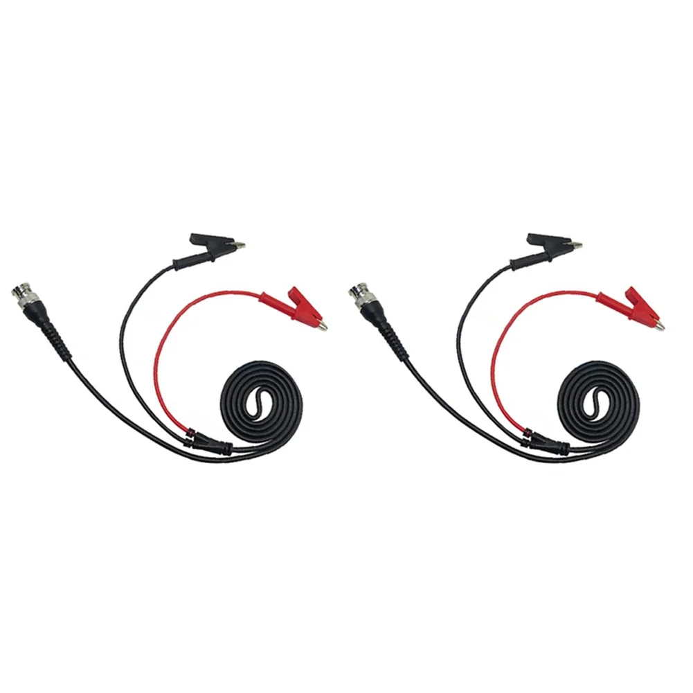 

BNC Male Cable BNC Crocodile Clip Cable Testing Setup 1.2M Length 500V Voltage Anti-Corrosion Properties PVC Coaxial Cable