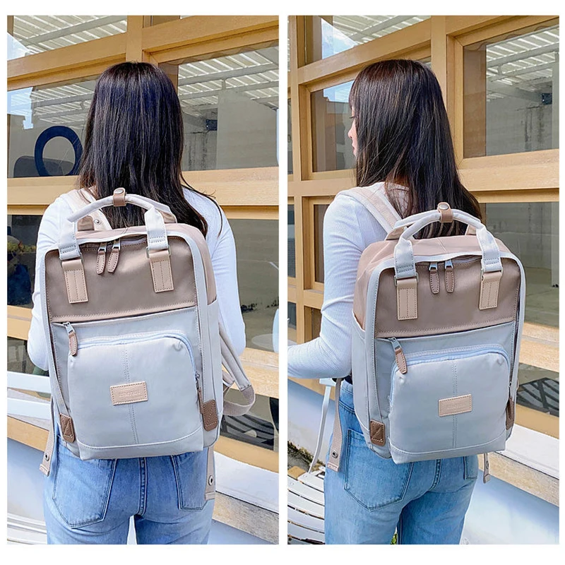 Fashion Women Backpack High Quality Large Capacity Waterproof Rucksack for Girls Schoobag 14 Inch Laptop Back Pack