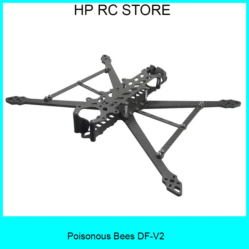 

Poisonous Bees DF-V2 FPV Drone Frame - 8/9/10inch 367/387/427mm Carbon Fiber for FPV Long Range & Freestyle Drone