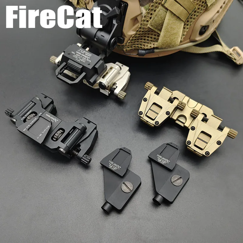 Tactical CNC PVS14 Night Vision Goggles Stent Skip Rhino Binoculars Bridge NVG Arms Strong Mount for L4 G24 Mounting Fast Helmet