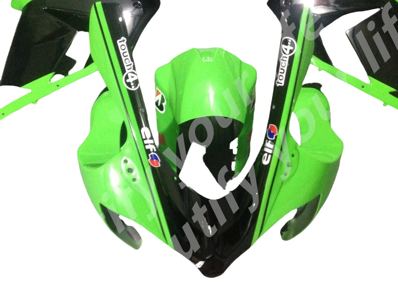 For Kawasaki Ninja ZX10R ZX 10R ZX-10R 2004 2005 Motorcycle Fairing Kit ABS Plastic Injection Body Body kits green black