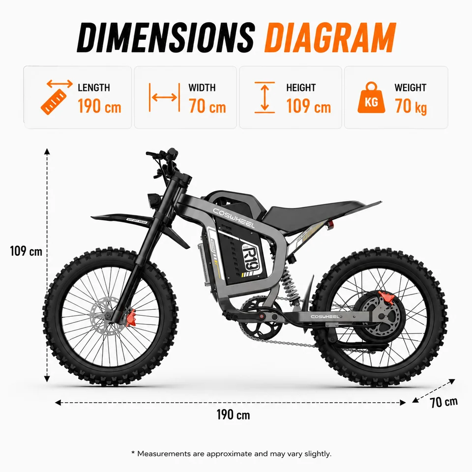 Electric Bike 72V 40AH Battery Ebike New 9000W Peak Electric Bicycle Off-road E Bike Adult Max96km/h Mountain Electric Dirt Bike image 7