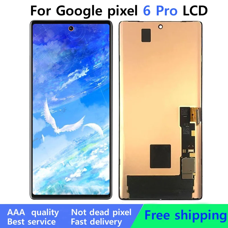 ЖК-дисплей OLED для Google Pixel 6Pro, сенсорный дигитайзер в сборе, Замена ЖК-экрана Google Pixel 6Pro GLUOG G8VOU