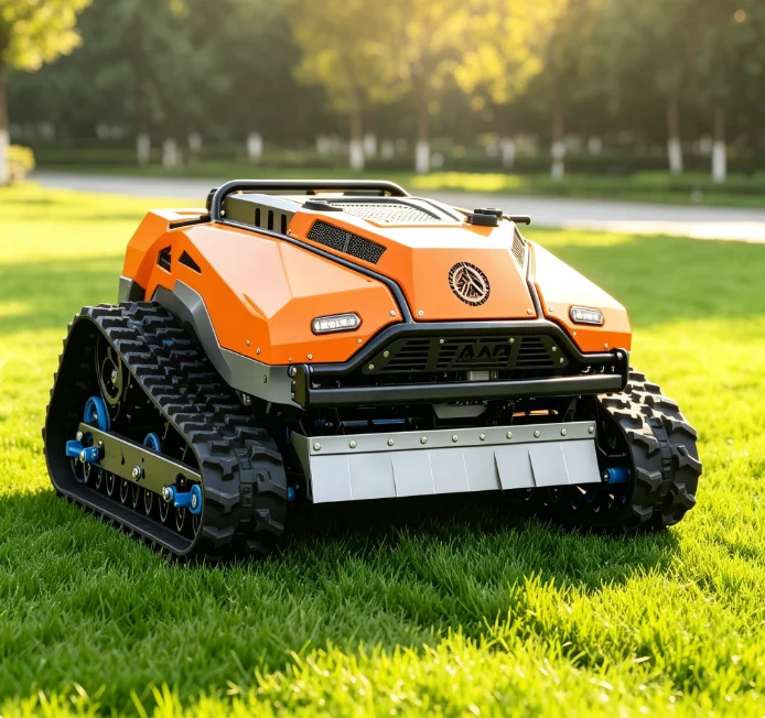 Professioneller Roboter-Rasenmäher mit Laubsammler für Parks und Gärten Roboter-Rasenmäher
