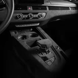 For Audi A4L B9 Sedan A4 Allroad Avant S4 A5 S5 2017-2024 Alcantara Overlays Cover Car Interior Trim Decorative Panel Shells