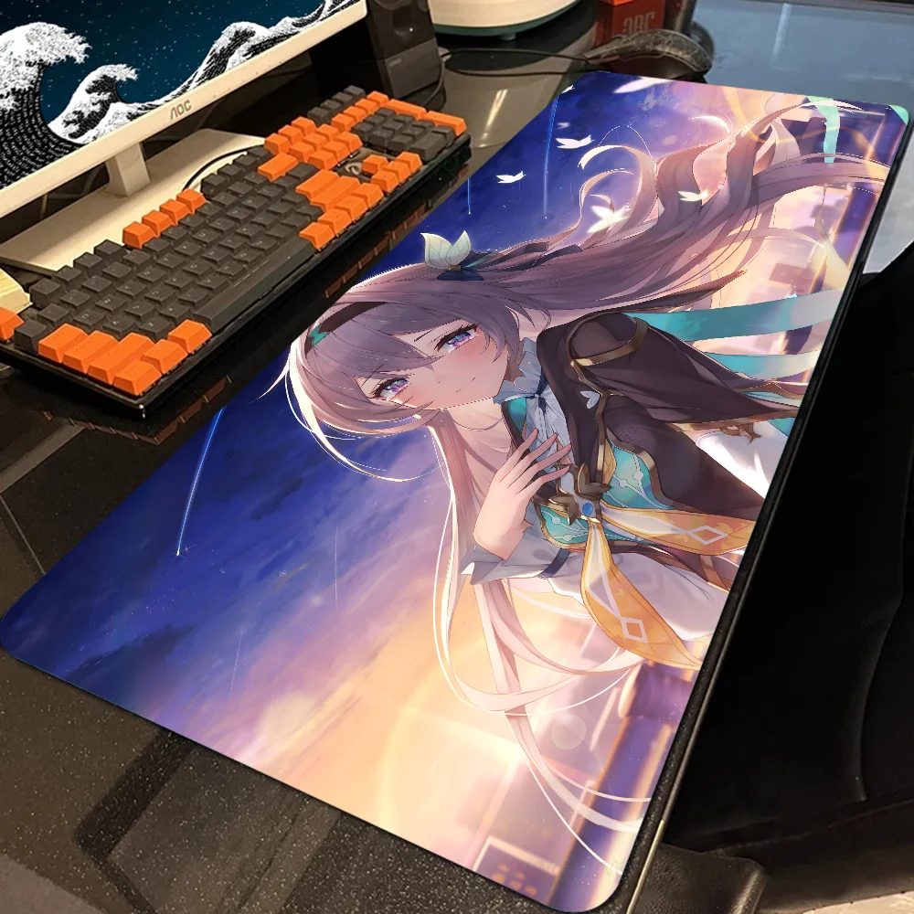 H-Honkai Star Rail Firefly Mousepad Large Computer Gaming Accessories MousePads Desk Mats Anti-slip Laptop Soft Mouse Pad