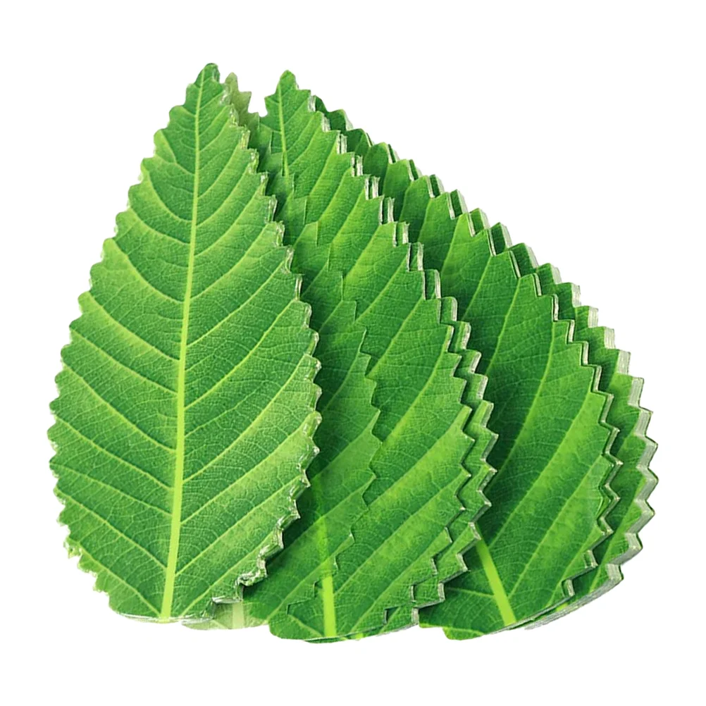 200 Pcs Sushi Grass Divider Plate Decorations Bedding Fake Leaves for Banquet Artificial