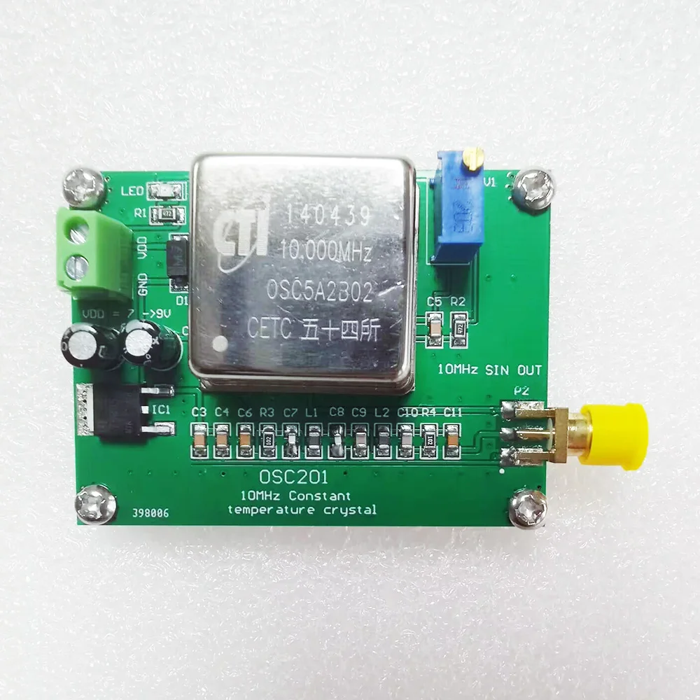 Прецизионный OCXO 10 МГц частотный опорный сигнал с постоянной температурой, термостатический кварцевый генератор, модуль OSC201