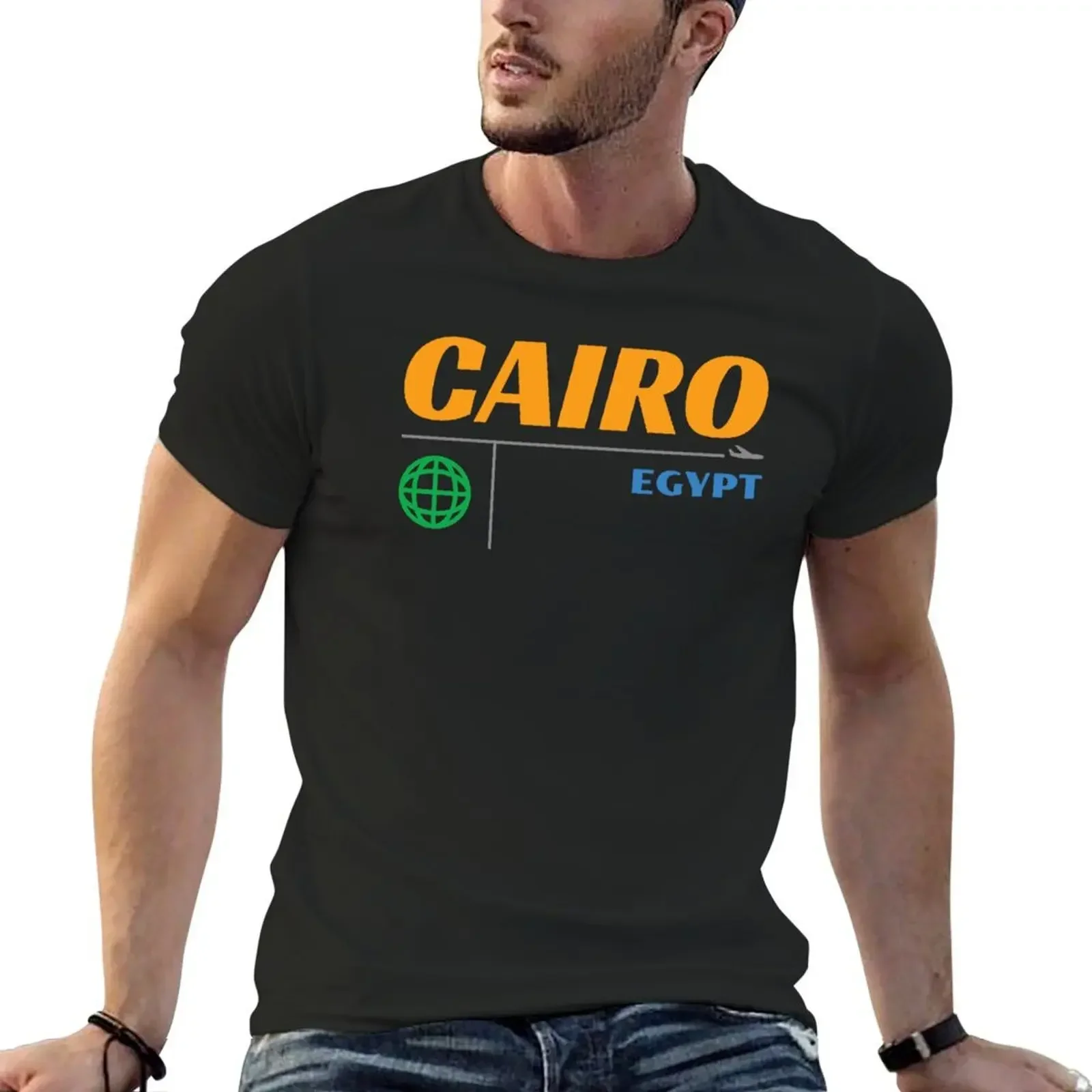 

Cairo 1950s Retro T-Shirt street wear blanks sports fans anime shirts men