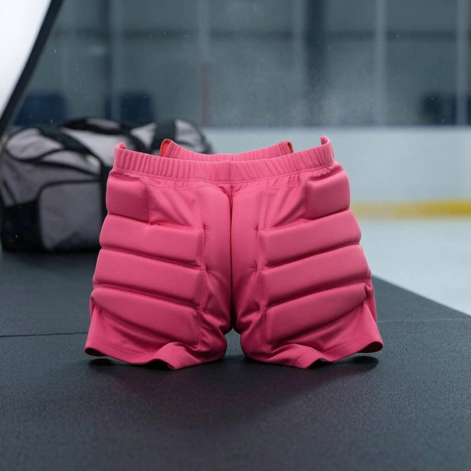 Padded Skating Shorts Stretch Material Hip Protector Shorts Tailbone Padded Pants Pink Sports Gear Quick-Drying