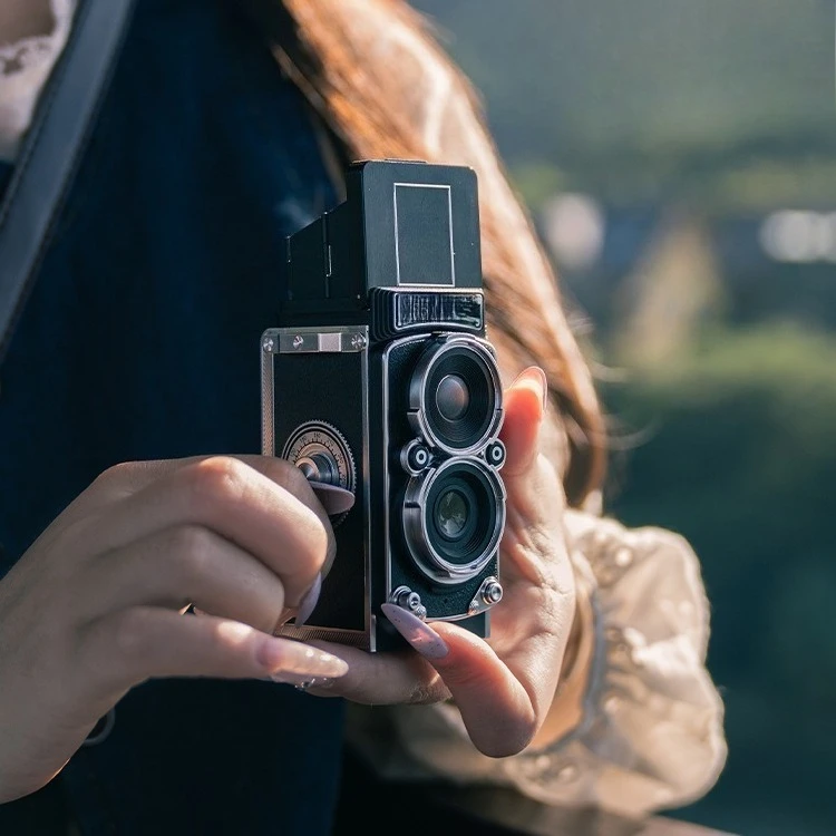 Dual Reverse Digitalkamera Retro High Definition Student Entry Girl Travel tragbare kleine Kamera