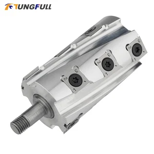 رأس قاطع لولبي مسوي كهربائي ، مقبض خشبي لآلة التخطيط ، أداة النجارة ، مغزل الرأس ، 110 مم أفضل 6 مبيعات مغزل المسوي - رقم 6