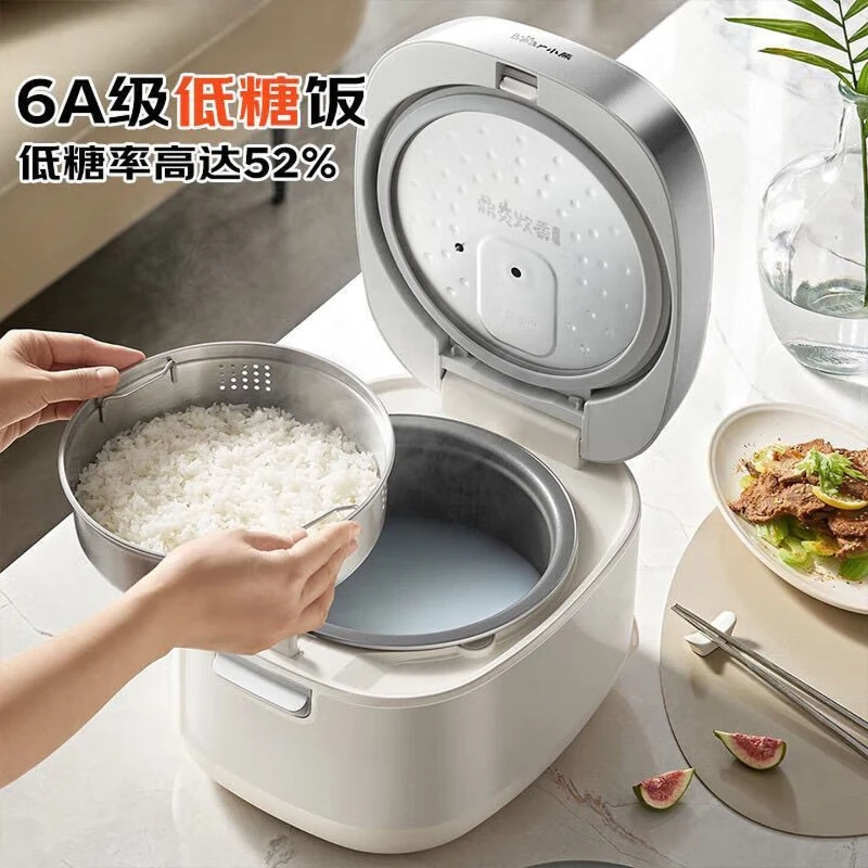 Smart Rice Cooker Healthy Low Sugar 0 Fluoride Iron Inner Pot Micro Pressure Far Infrared Clay Pot Rice Multi-grain 4L Capacity