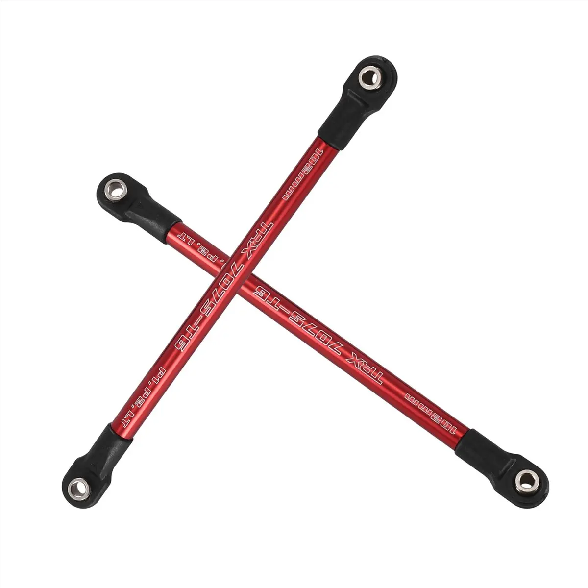 【STOCK】2Pcs Aluminum Pushrod Link Rod 5318X 5318 Red-Anodized for 1/10 E- Summit RC Car Upgrade Parts