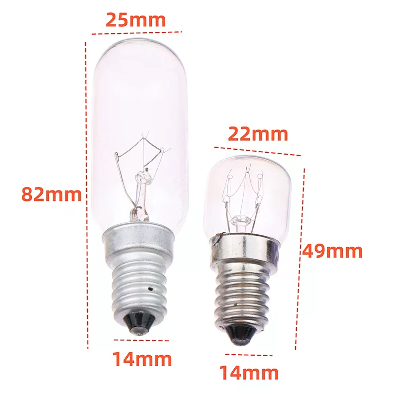 E14 LED Light T22/T25 15/40W Cooker Hood Filament Lamp Extractor Fan Bulb High Temperature Resistant Lighting 220V Edison Bulb