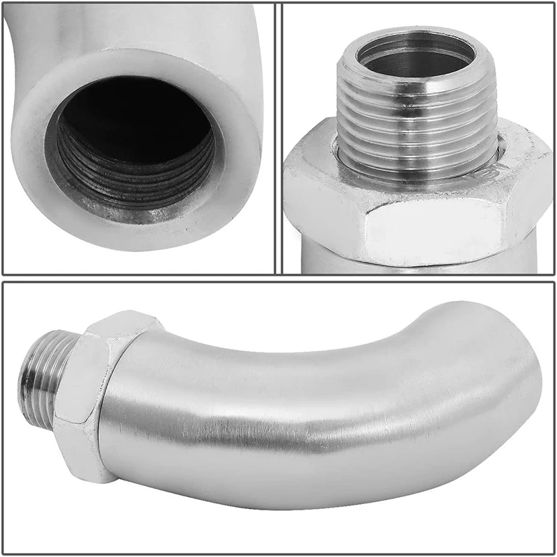 O2-zuurstofsensor ontvormerfitting M18X1 5 J-stijl roestvrij staal voor uitlaatsysteem