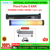 Nanlite PavoTube II 6XR RGBWW 2700K-12000K T12 Tube Size Tube Light Photography Lighting for Studio Live Video Fill Light