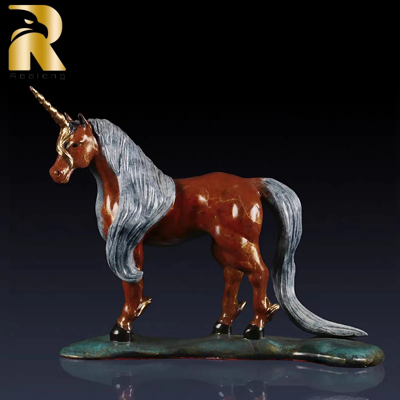 

Bronze Unicorn Sculpture Elegent Bronze Unicorn Statue Since Art For Sale Home Decor Indoor Ornaments Tasteful Gift