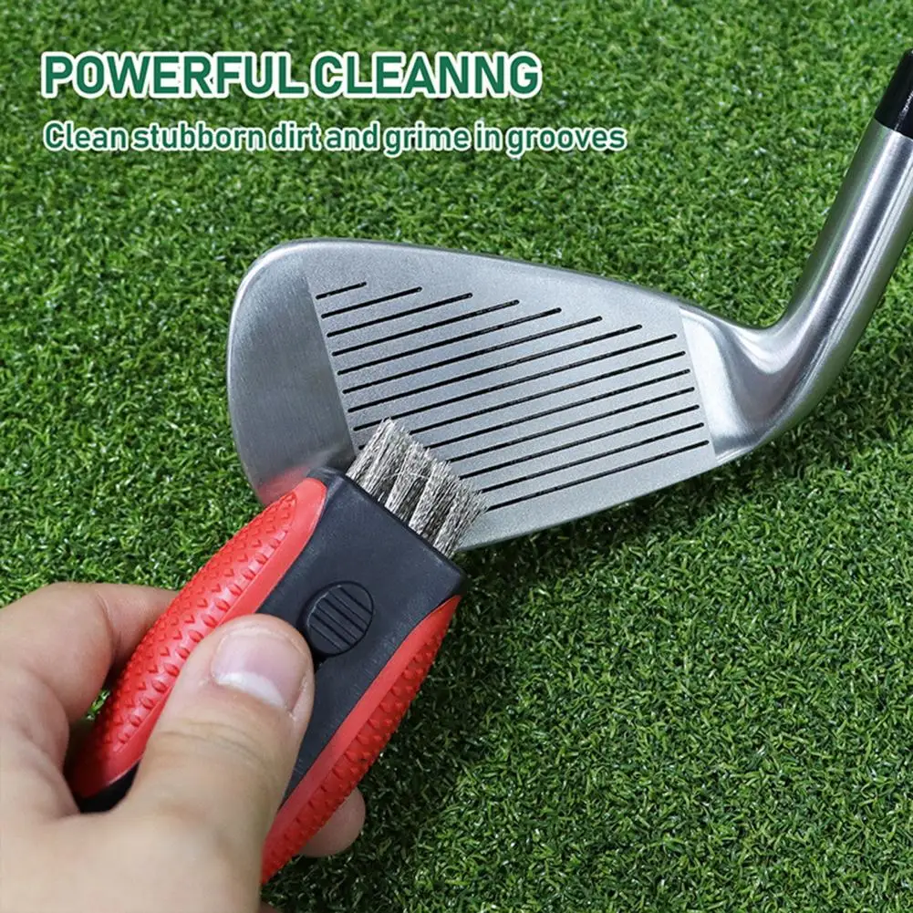 Golf Club Brush Golf Ball Grooves Cleaner Brush Putter Wedges Cleaner 2 in 1 Retractable Golf Club Cleaning Tool Golfs Accessory