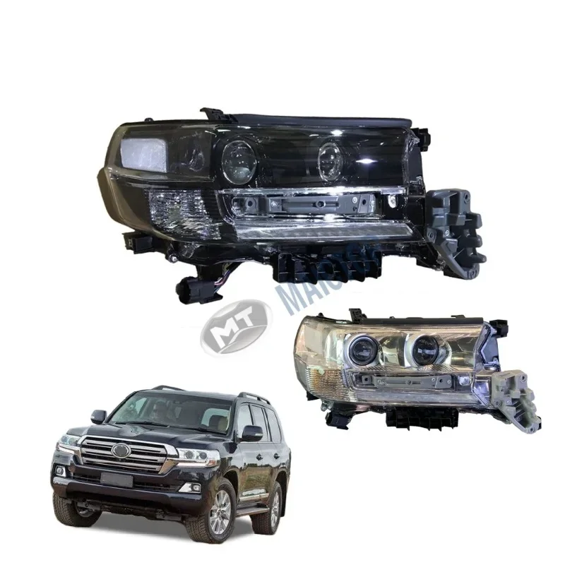 

Maictop Newest Auto Lighting Systems Black Head Lamp Upgrade Headlight for Toyota Land Cruiser LC200 FJ200 UZJ200 2016