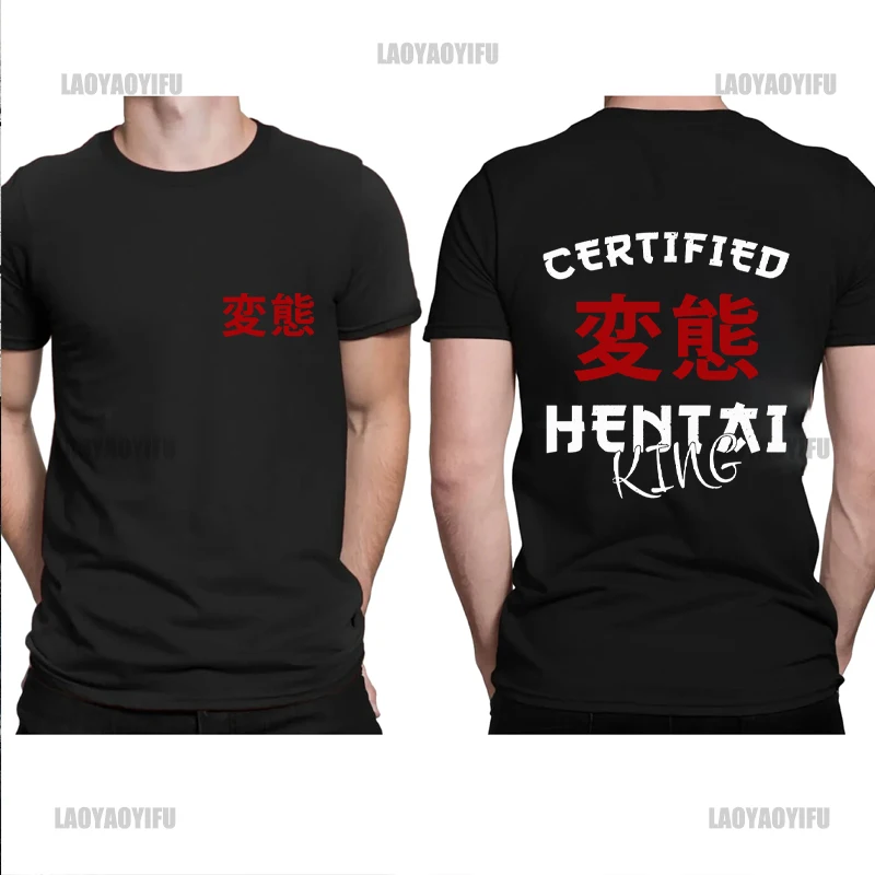 

Japan Double-sided Print T-shirt Men Casual Tshirts Male Cotton Harajuku Street Fashion Short Sleeve Clothing Streetwear