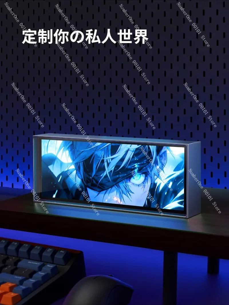 Quantum High-Definition Electronic Clock, Gaming Table Atmosphere Decoration, Custom Creative Dial,Smart Electrical Lamp,Perfect