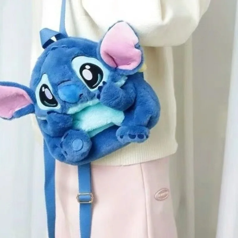 Disney New Stitch Backpack Cartoon Cute Internet Celebrity Student School Bag Girls Fashion Doll