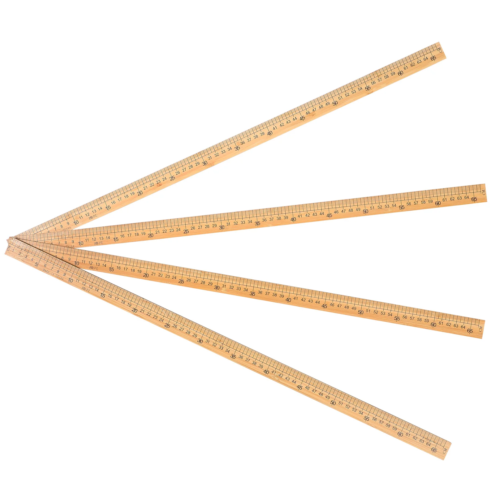 

4 Pcs Household Sewing Ruler Bamboo Quilting Double Sided Tool Measuring Cloth with Inches for