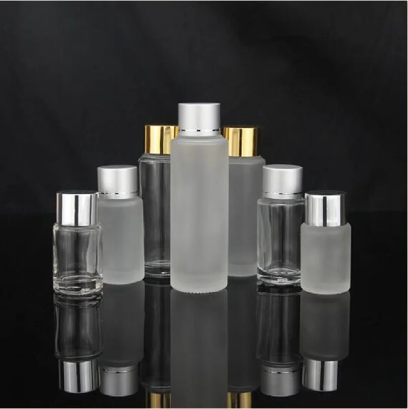 50ml frosted glass bottle screw lid essence oil lotion/emulsion/toner/water/moisture toner foundation sink care cosmetic packing