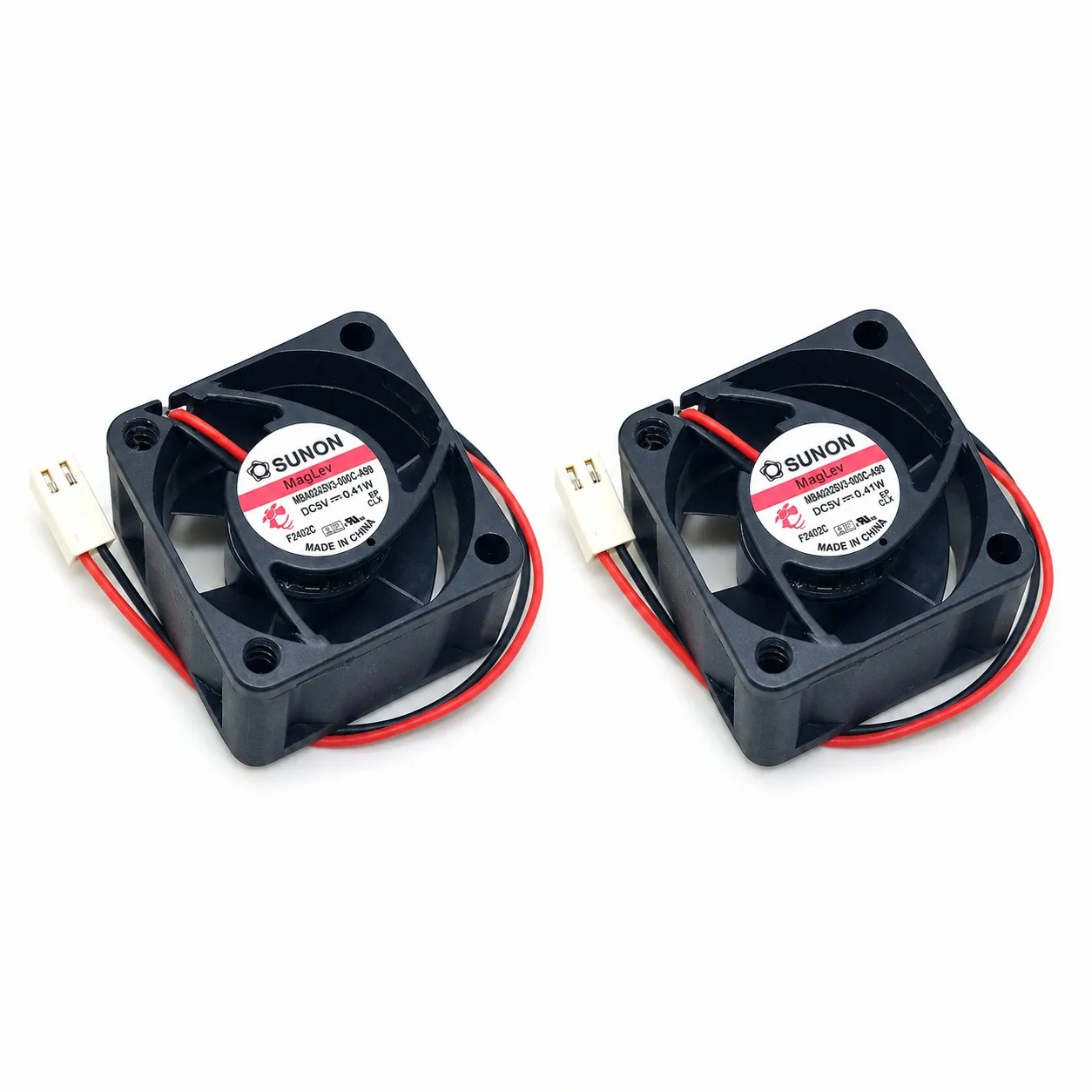 MB40200V3-000C-A99 Cooling Fan 40x40x20mm 4020 5V 0.41W 5200RPM 2-Pack for SUNON