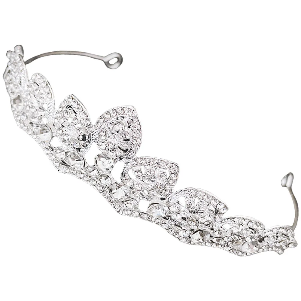 

Bride Tiara Rhinestone Wedding Headdress Exquisite Bridal Tiara Ornament Lightweight Party Hair Accessory Romantic Headdress